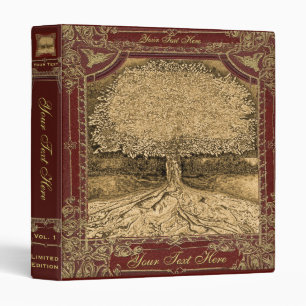 Tree of Life Vintage Look Artwork 3 Ring Binder