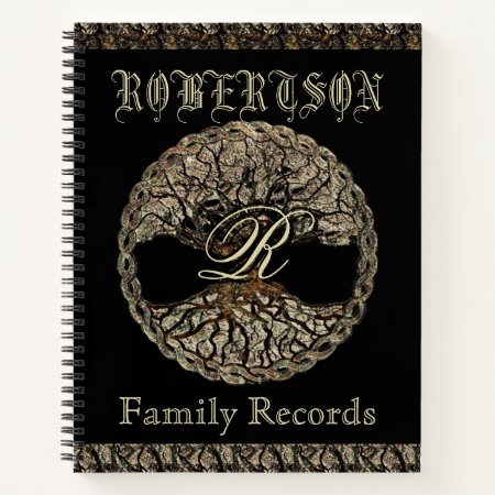 Tree Of Life Vintage Look Family Records 3 Ring Bi Notebook