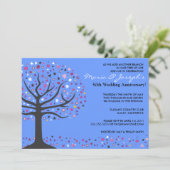 Tree of Life Wedding Anniversary Party Invitation (Standing Front)