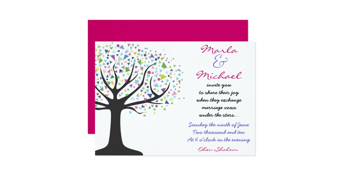Tree of Life Wedding Invitation Invite Engagement | Zazzle