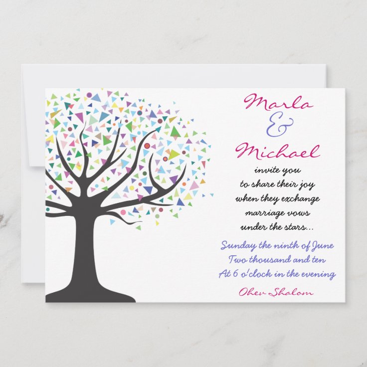 Tree of Life Wedding Invitation Invite Engagement | Zazzle