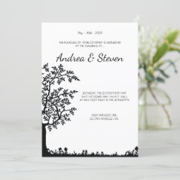 Tree Of Life Wedding Invite. Tree Branches Invitation | Zazzle