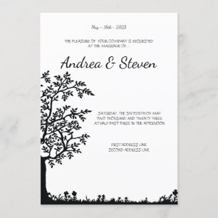 Tree Of Life Wedding Invite. Tree Branches Invitation