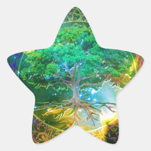 Tree of Life Wellness Star Sticker