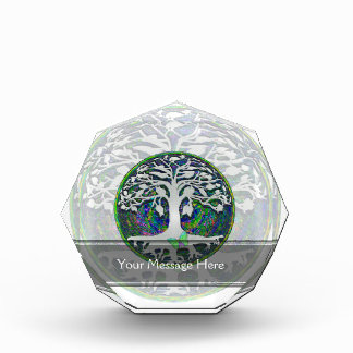 Tree of Life with Butterfly in Circle Acrylic Award