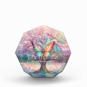 Tree of Life with Butterfly Pastel Acrylic Award