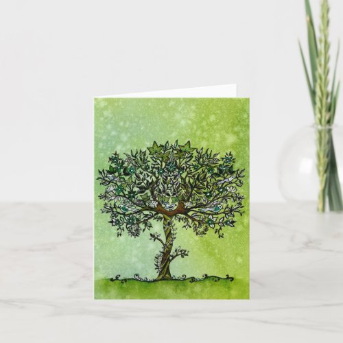 Tree of Life with Heartfelt Love Sympathy Card
