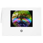 Tree of Life with Rainbow Heart Cards (Back Horizontal)