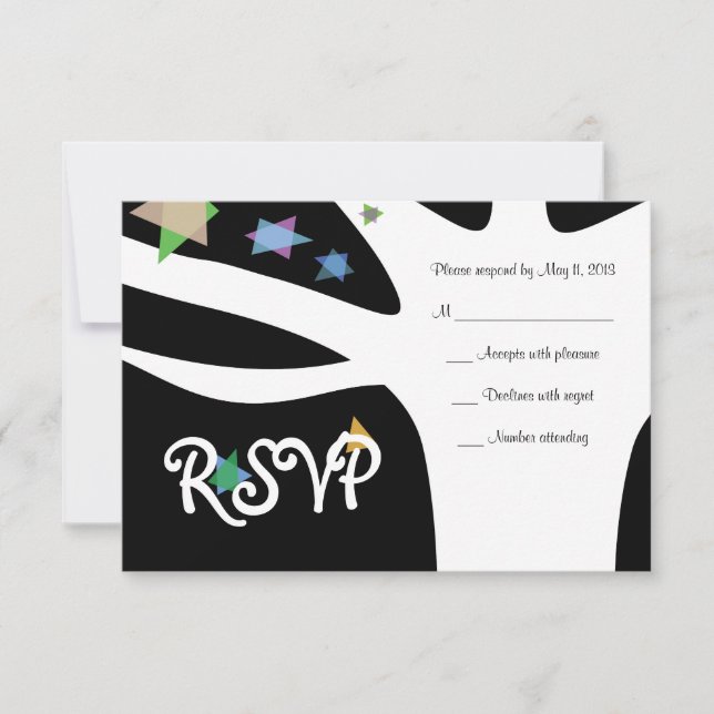 TREE of LIFE with STARS Bat Mitzvah Invitation (Front)