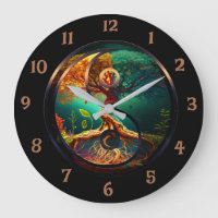 Tree of Life with Yin Yang Large Clock