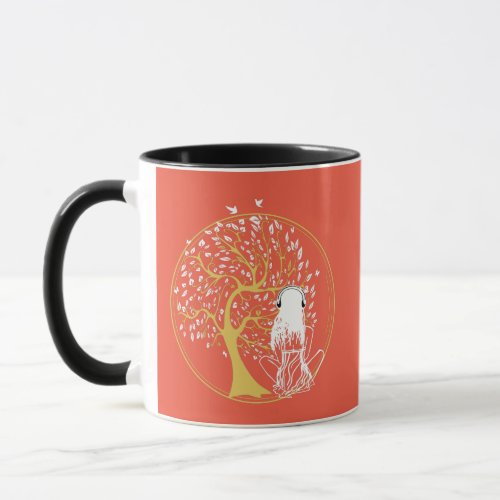 tree of life woman on meditation   mug