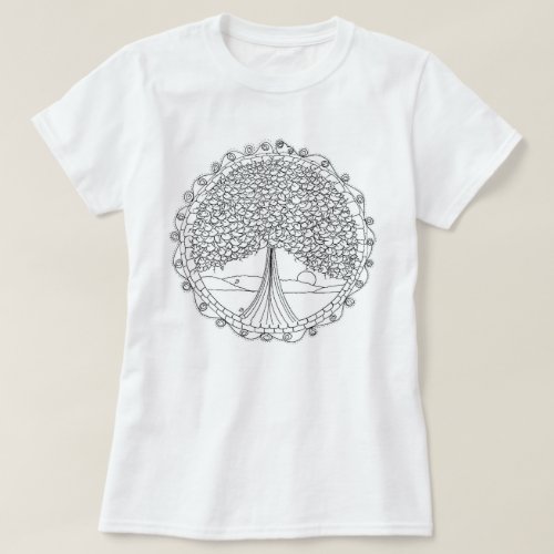 Tree of Life Womens Color Me T_Shirt