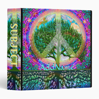 Tree of Life World Peace 3 Ring Binder