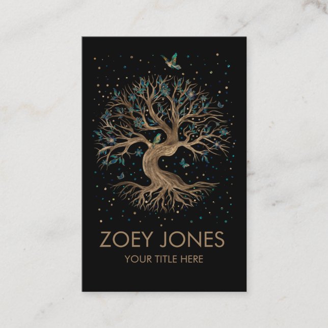 Tree of Life - Yggdrasil Business Card (Front)