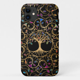 Tree of life - Yggdrasil - colorful leaves iPhone 11 Case