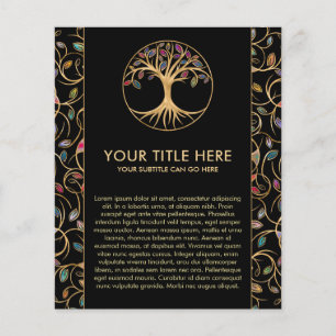 Tree of life - Yggdrasil - colorful leaves Flyer