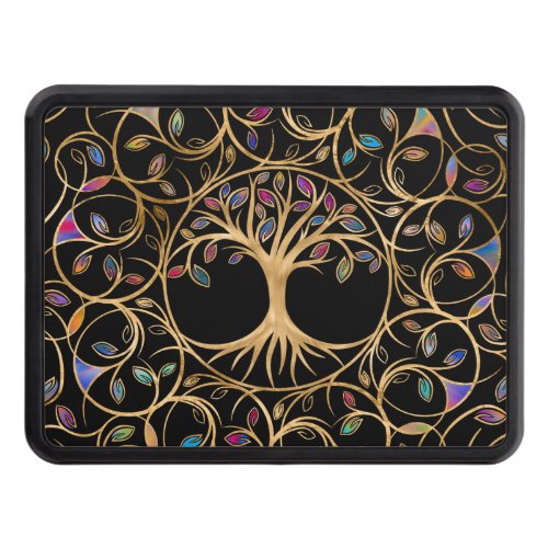 Tree of life _ Yggdrasil _ colorful leaves Hitch Cover