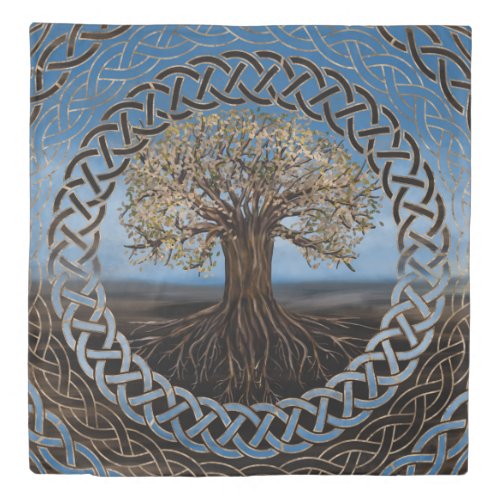 Tree of life _Yggdrasil drawing Duvet Cover