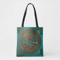 Tree of life  -Yggdrasil  - Embossed Faux Leather