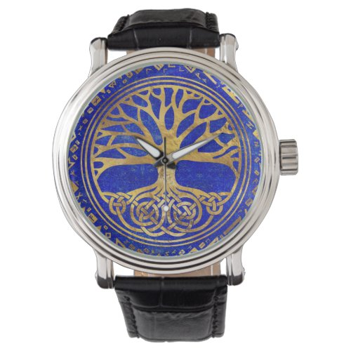 Tree of life _Yggdrasil _ Lapis Lazuli Watch