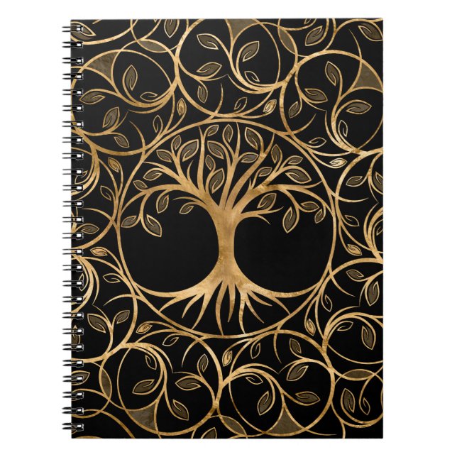 Tree of life - Yggdrasil Mandala frame Notebook (Front)