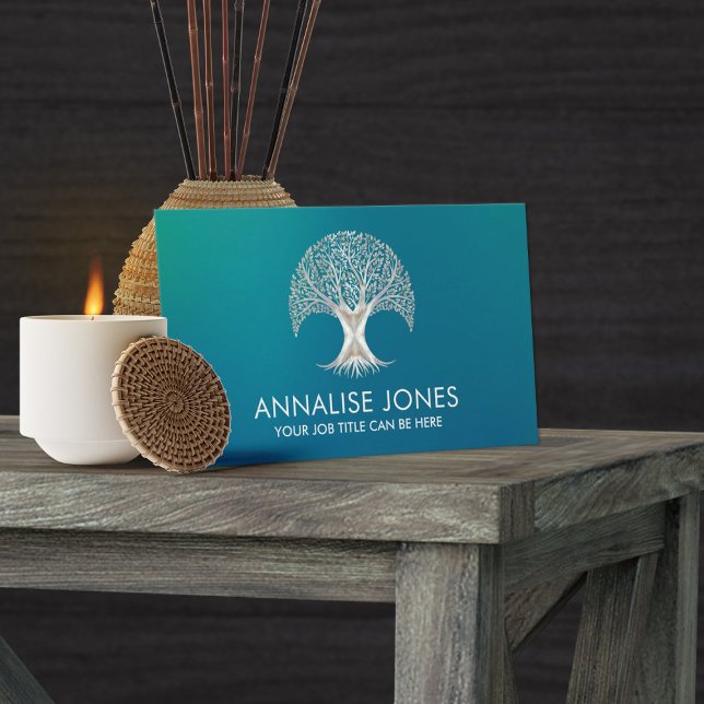 Tree of Life - Yggdrasil - Mother of pearl Business Card (Creator Uploaded)