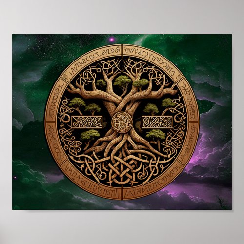Tree of Life Yggdrasil Poster