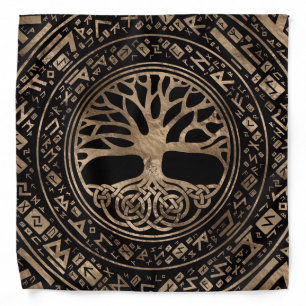 Tree of life -Yggdrasil Runic Pattern Bandana