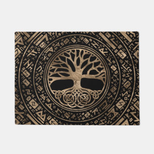 Tree of life -Yggdrasil Runic Pattern Doormat