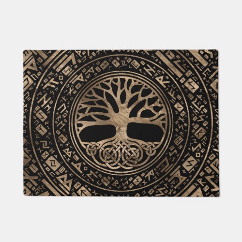 Tree of life _Yggdrasil Runic Pattern Doormat