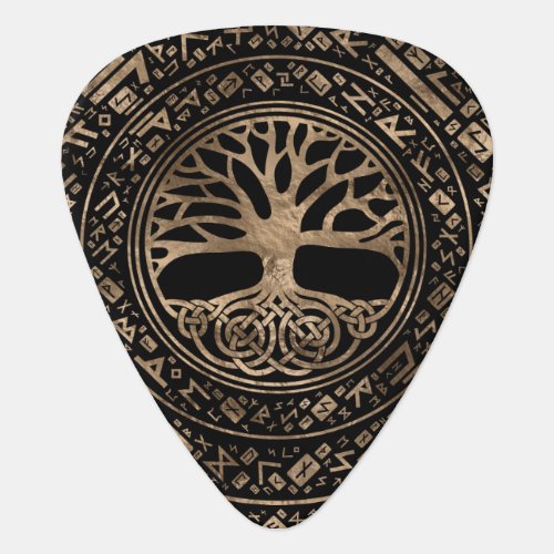 Tree of life _Yggdrasil Runic Pattern Guitar Pick