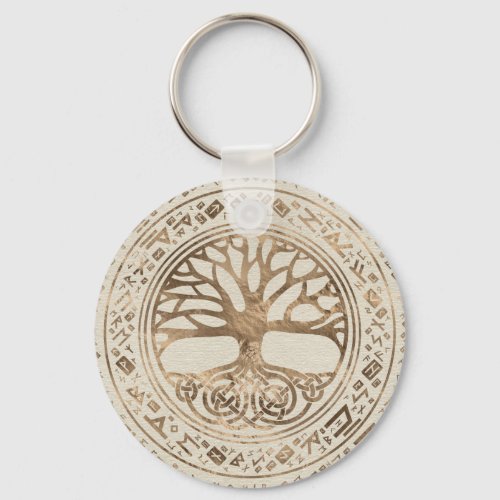 Tree of life _Yggdrasil Runic Pattern Keychain