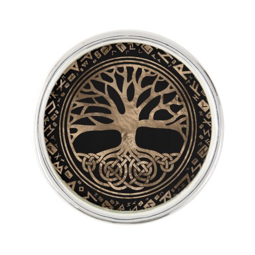 Tree of life _Yggdrasil Runic Pattern Lapel Pin