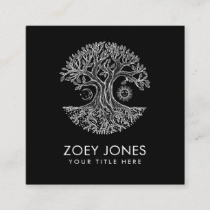 Tree of Life - Yggdrasil Square Business Card