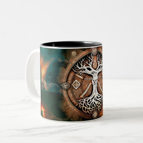 Tree of Life Yggdrasil Two_Tone Coffee Mug