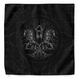 Tree of life -Yggdrasil with ravens Bandana