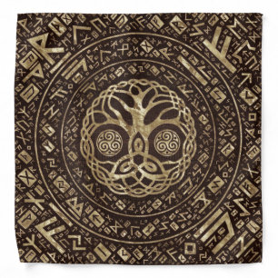 Tree of life -Yggdrasil with Trinity Knot Bandana