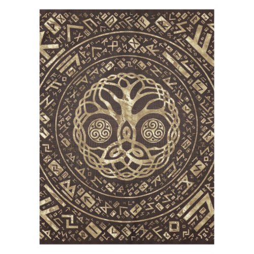 Tree of life _Yggdrasil with Trinity Knot Tablecloth