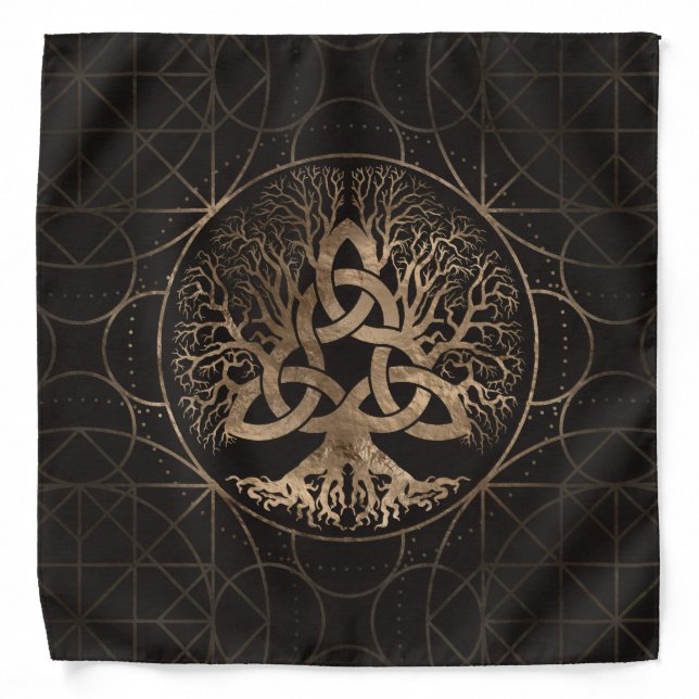 Tree of life -Yggdrasil with Triquetra Bandana (Front)