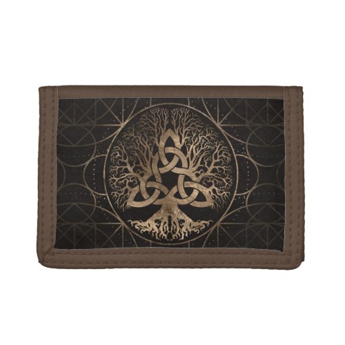 Tree of life _Yggdrasil with Triquetra Trifold Wallet