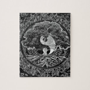Tree of Life Yin Yang Jigsaw Puzzle