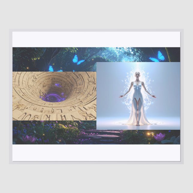 Tree of Life Zen Flat Menu Card (Flat Open(Inside))