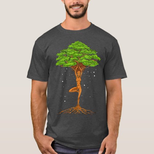 Tree Of Life Zen Yoga Nature Forest Spiritual T_Shirt