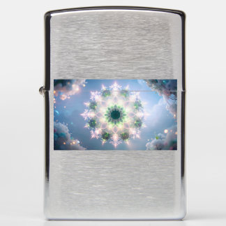 Tree of Life Zen Zippo Brushed Chrome Pocket Light Lighter
