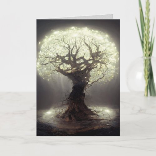 Tree of Light Serenity GreetingNote Card