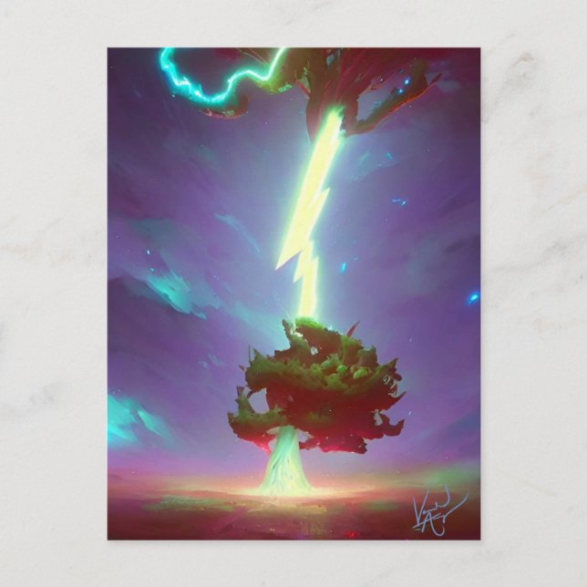 Tree of Lightning Postcard (Front)