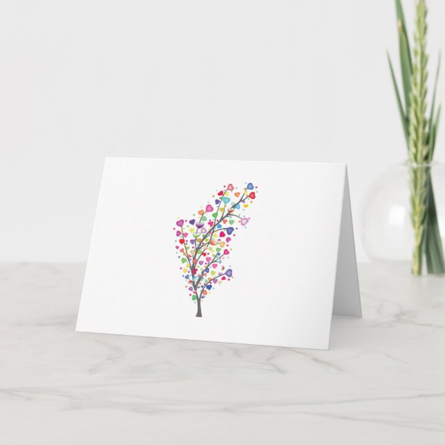 Tree of Love and Harmony Card (Front)