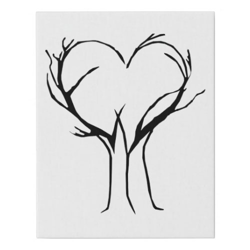 Tree of Love  Faux Canvas Print
