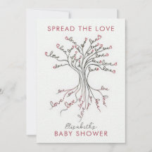 Tree of Love Meaningful Personalized Baby Shower