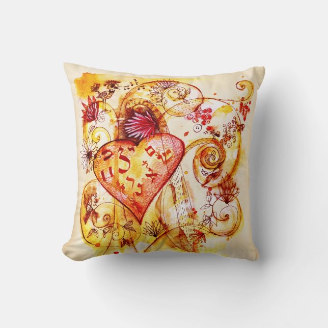 tree of love throw pillow (Front)